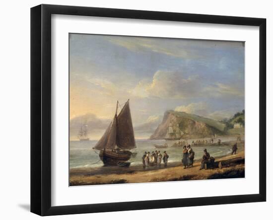 A View of Ness Point - Teignmouth, Devon, 1826-Thomas Luny-Framed Giclee Print