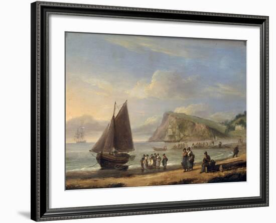 A View of Ness Point - Teignmouth, Devon, 1826-Thomas Luny-Framed Giclee Print