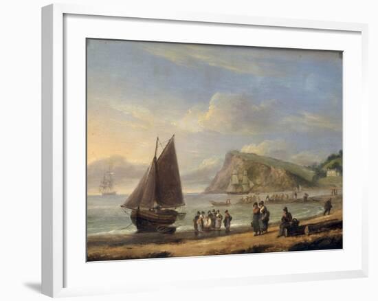 A View of Ness Point - Teignmouth, Devon, 1826-Thomas Luny-Framed Giclee Print