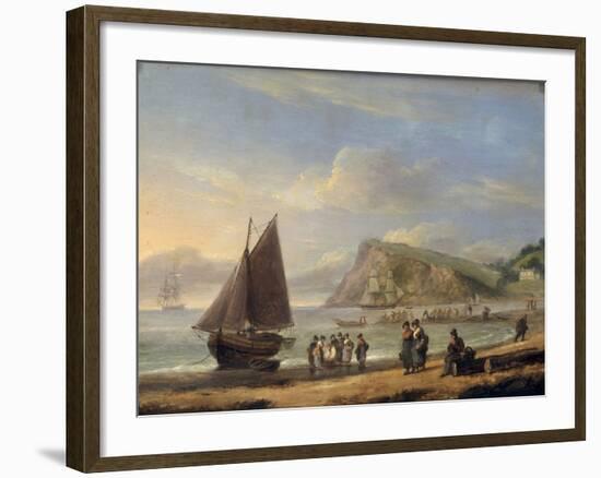 A View of Ness Point - Teignmouth, Devon, 1826-Thomas Luny-Framed Giclee Print