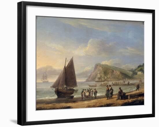 A View of Ness Point - Teignmouth, Devon, 1826-Thomas Luny-Framed Giclee Print