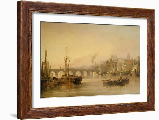 A View of Newcastle from the River Tyne-Thomas Miles Richardson-Framed Giclee Print