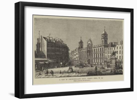 A View of Northumberland House, Charing Cross, in 1753-Antonio Canaletto-Framed Giclee Print