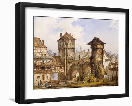 A View of Nurnberg-Angelo Quaglio-Framed Giclee Print