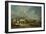 A View of Old London Bridge with Barges on the Thames-Samuel Scott-Framed Giclee Print