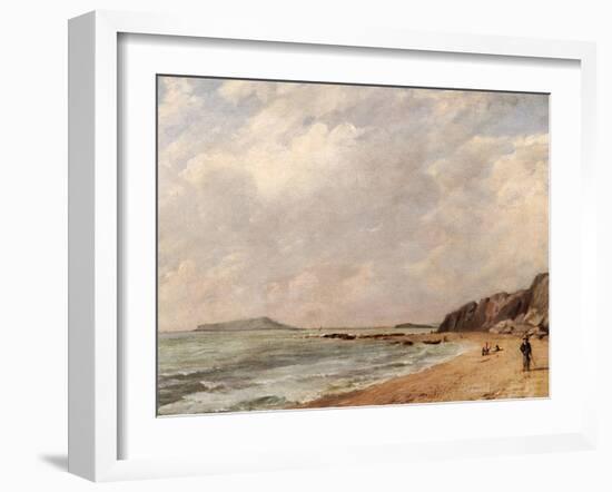 A View of Osmington Bay, Dorset, Looking Towards Portland Island-John Constable-Framed Giclee Print