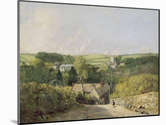 A View of Osmington Village with the Church and Vicarage, 1816-John Constable-Mounted Giclee Print