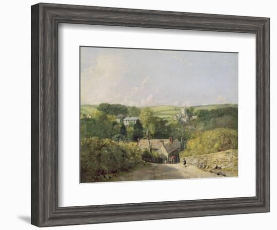 A View of Osmington Village with the Church and Vicarage, 1816-John Constable-Framed Giclee Print