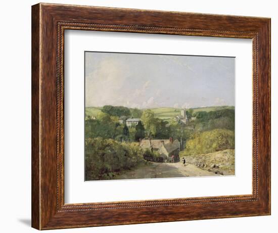 A View of Osmington Village with the Church and Vicarage, 1816-John Constable-Framed Giclee Print