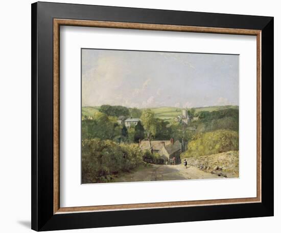 A View of Osmington Village with the Church and Vicarage, 1816-John Constable-Framed Giclee Print