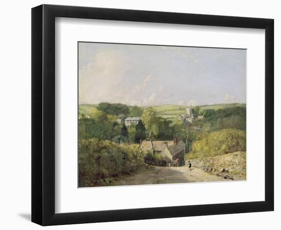 A View of Osmington Village with the Church and Vicarage, 1816-John Constable-Framed Giclee Print