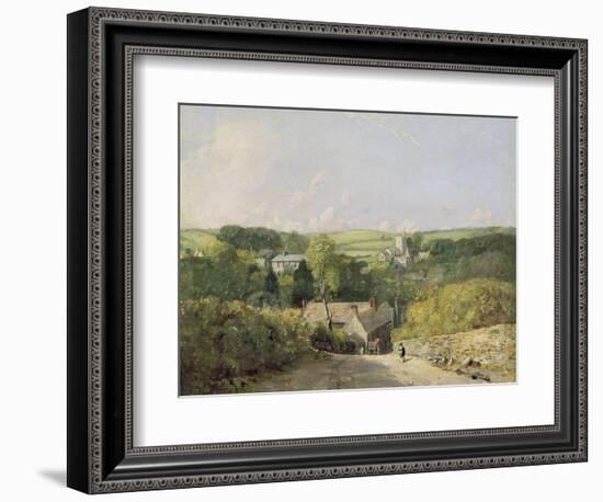 A View of Osmington Village with the Church and Vicarage, 1816-John Constable-Framed Giclee Print