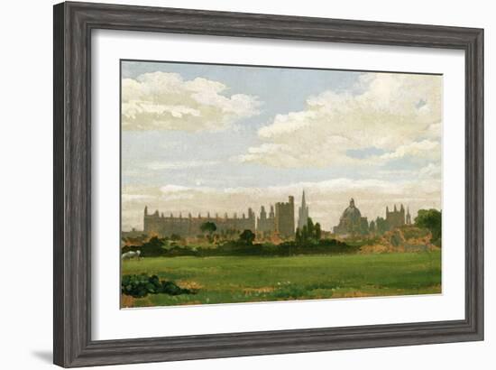 A View of Oxford (Oil on Millboard)-J. M. W. Turner-Framed Giclee Print