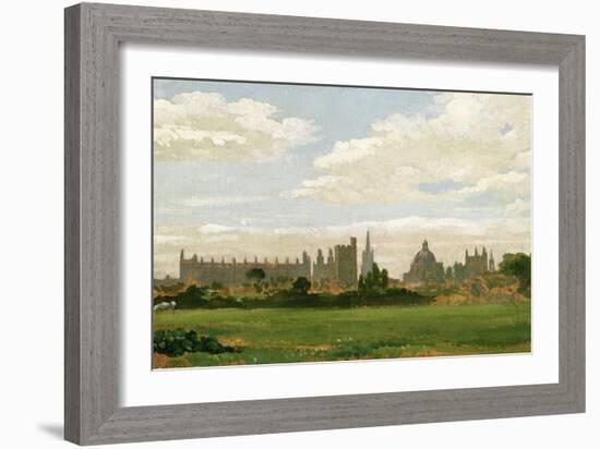 A View of Oxford (Oil on Millboard)-J. M. W. Turner-Framed Giclee Print