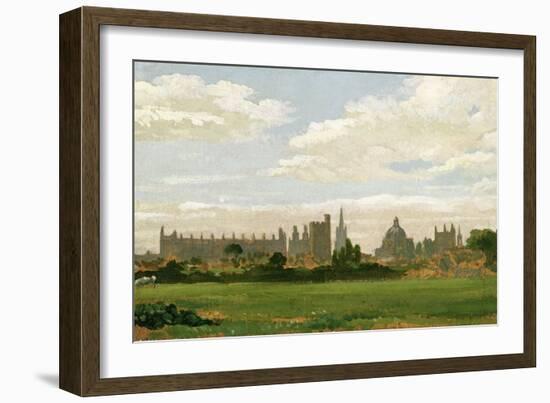 A View of Oxford (Oil on Millboard)-J. M. W. Turner-Framed Giclee Print