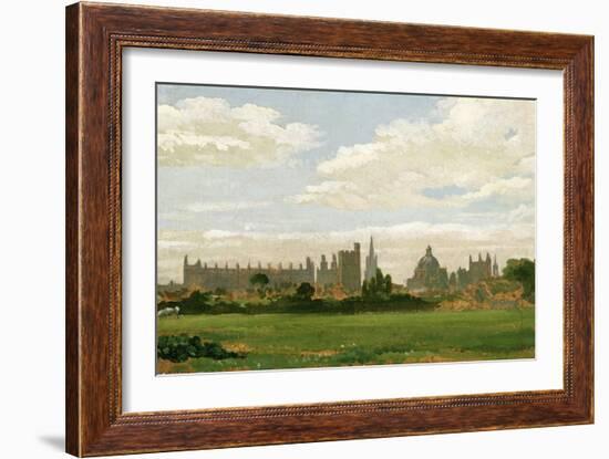 A View of Oxford (Oil on Millboard)-J. M. W. Turner-Framed Giclee Print