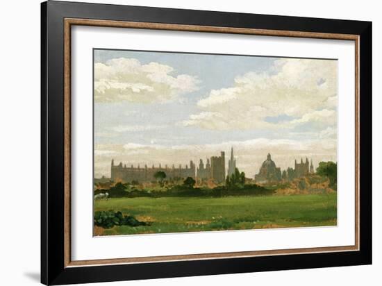 A View of Oxford (Oil on Millboard)-J. M. W. Turner-Framed Giclee Print