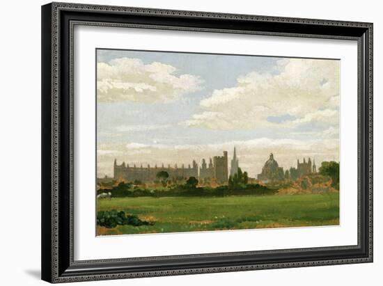 A View of Oxford (Oil on Millboard)-J. M. W. Turner-Framed Giclee Print