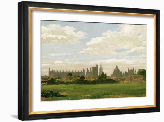 A View of Oxford (Oil on Millboard)-J. M. W. Turner-Framed Giclee Print