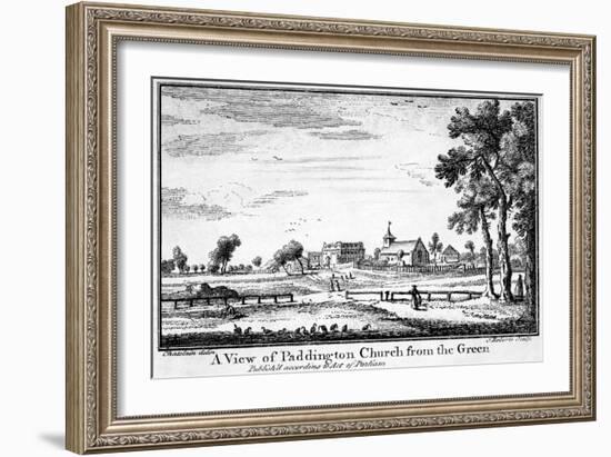 A View of Paddington Church from the Green-Haynes King-Framed Giclee Print