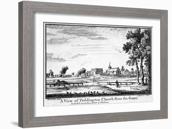 A View of Paddington Church from the Green-Haynes King-Framed Giclee Print