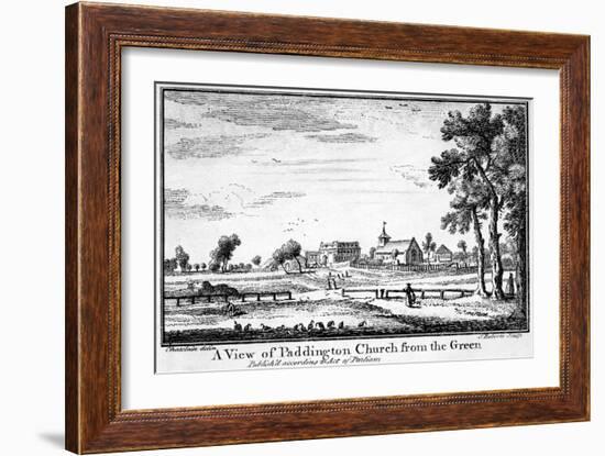 A View of Paddington Church from the Green-Haynes King-Framed Giclee Print