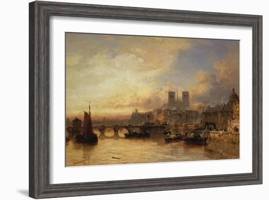 A View of Paris, France-James Webb-Framed Giclee Print