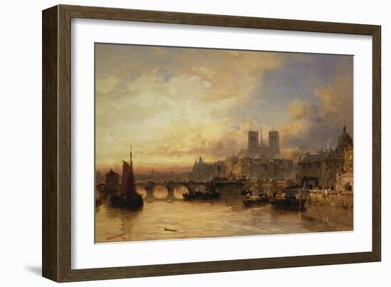 A View of Paris, France-James Webb-Framed Giclee Print