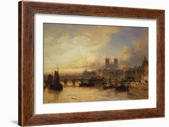 A View of Paris, France-James Webb-Framed Giclee Print