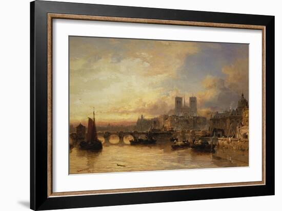 A View of Paris, France-James Webb-Framed Giclee Print