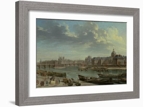 A View of Paris with the Ile de la Cité, 1763-Nicolas Jean Baptiste Raguenet-Framed Giclee Print