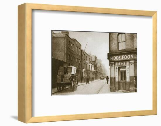 A view of Pennyfields, Chinatown, London, 20th century-Unknown-Framed Photographic Print