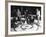 A View of People Playing a New Game Called Curling-George Strock-Framed Premium Photographic Print