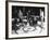 A View of People Playing a New Game Called Curling-George Strock-Framed Premium Photographic Print