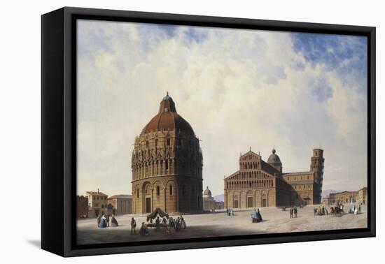 A View of Pisa, Italy-Hubert Sattler-Framed Premier Image Canvas