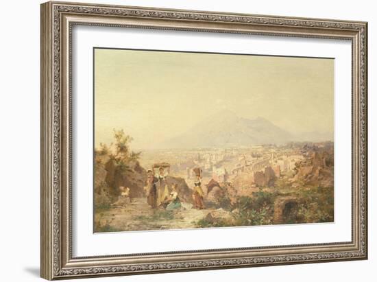 A View of Pompeii by Franz Richard Unterberger-Franz Richard Unterberger-Framed Giclee Print