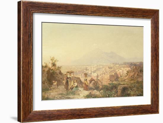 A View of Pompeii by Franz Richard Unterberger-Franz Richard Unterberger-Framed Giclee Print