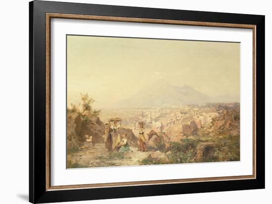 A View of Pompeii by Franz Richard Unterberger-Franz Richard Unterberger-Framed Giclee Print