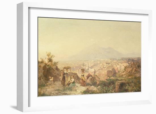 A View of Pompeii by Franz Richard Unterberger-Franz Richard Unterberger-Framed Giclee Print