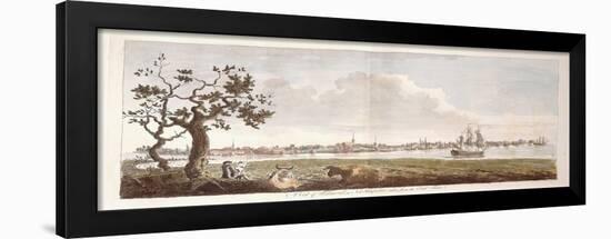 A View of Portsmouth, in New Hampshire, Taken from the East Shore, 1774-1779-null-Framed Giclee Print