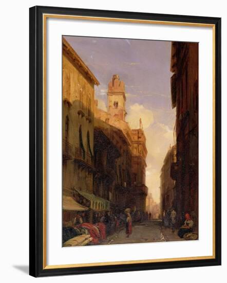 A View of Prince Maffei's Palace, Verona-Richard Parkes Bonington-Framed Giclee Print