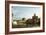 A View of Rome along the Tiber, with the Church of San Giovanni dei Fiorentini beyond-Bernardo Bellotto-Framed Giclee Print