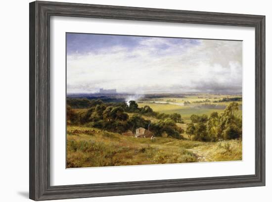 A View of Runnymede with Windsor Castle, England-Robert Gallon-Framed Giclee Print