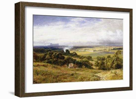 A View of Runnymede with Windsor Castle, England-Robert Gallon-Framed Giclee Print