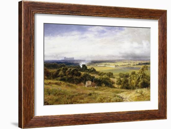 A View of Runnymede with Windsor Castle, England-Robert Gallon-Framed Giclee Print