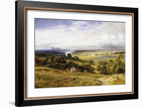 A View of Runnymede with Windsor Castle, England-Robert Gallon-Framed Giclee Print