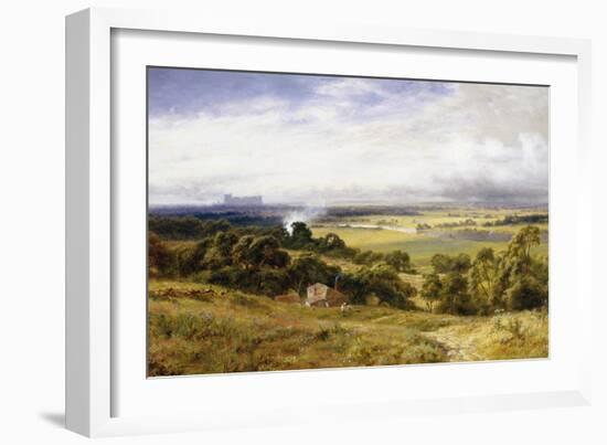 A View of Runnymede with Windsor Castle, England-Robert Gallon-Framed Giclee Print