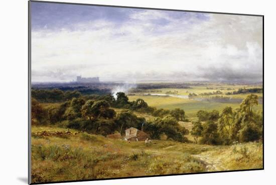 A View of Runnymede with Windsor Castle, England-Robert Gallon-Mounted Giclee Print