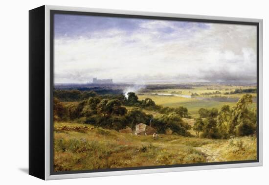 A View of Runnymede with Windsor Castle, England-Robert Gallon-Framed Premier Image Canvas
