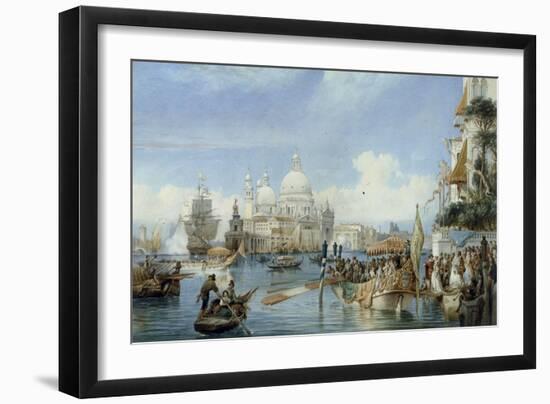 A View of Santa Maria della Salute, Venice-Alexandre Francia-Framed Giclee Print